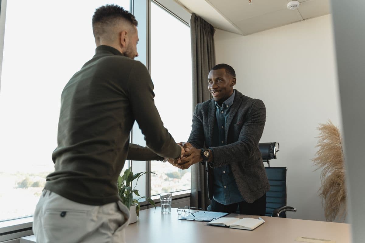 Professional handshake